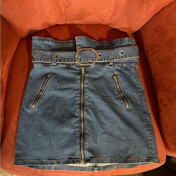 American Bazi Dresses & Skirts - American Bazi Blue Mini Skirt